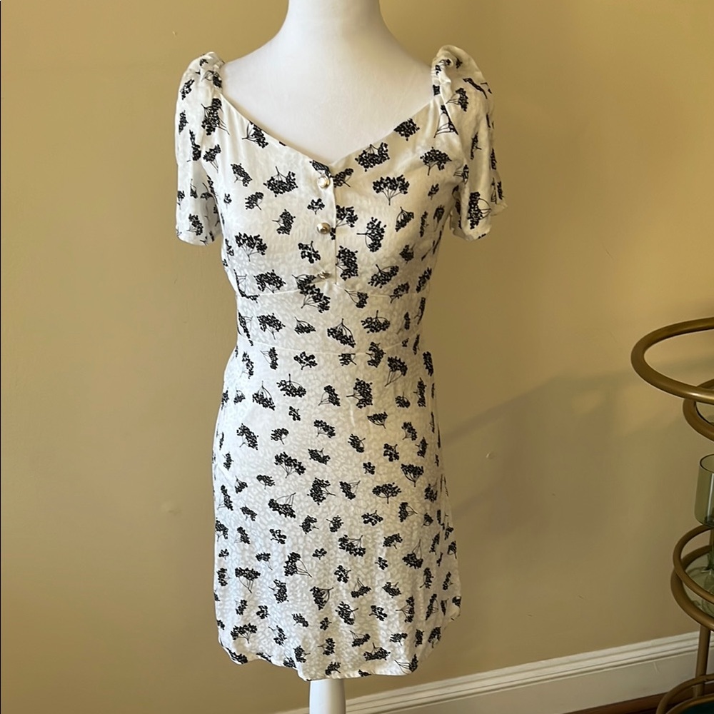 Maje Floral Print White Dress